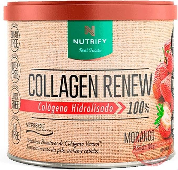 Collagen-Renew-Verisol-300g-Morango-Nutrify.jpg Collagen Renew Verisol (300g) - Morango, Nutrify - Imagem 1