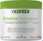 Creatina 220g Sabor Limão 220 gramas WVegan Vegano Limao