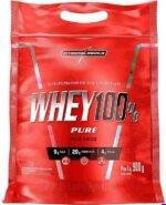 Integralmédica - Whey Protein Concentrado Morango 100% Pure - 21g de Proteína por Scoop, Suplementação Alimentar Pós-Treino, Fórmula Enriquecida com BCAAs - Pouch 900g