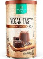 NUTRIFY Vegan Tasty Proteína Vegetal com 20g de Proteína por Dose - Suplemento Alimentar À Base de Plantas - Sem Lactose, Sem Glúten, Vegano - Sabor Brownie de Chocolate - 420g
