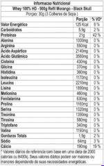Whey 100% Hd - 900G Refil Morango, Black Skull - Imagem 2