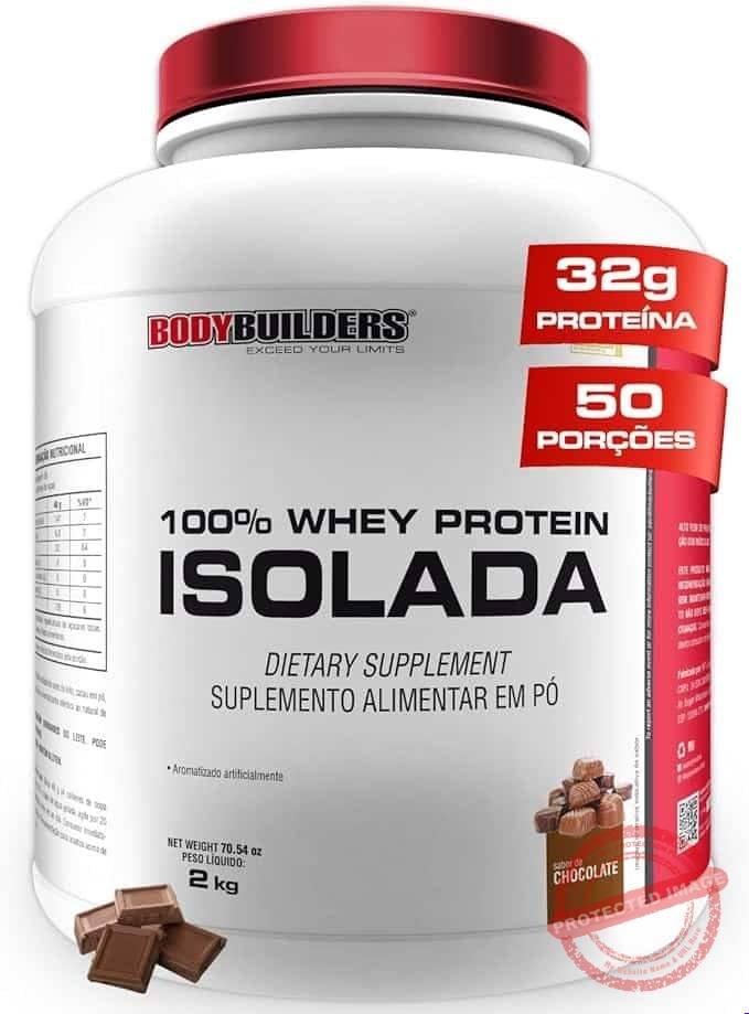 Whey-Protein-100-Isolada-Chocolate-2kg-Bodybuilders-1.jpg Whey Protein 100% Isolada Chocolate 2kg - Bodybuilders - Imagem 1